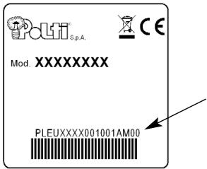 POLTI AG130 - Example : - 1