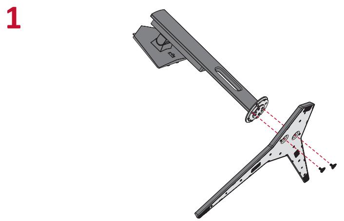 VIEWSONIC VX3418-2KPC - Installation du socle - 1
