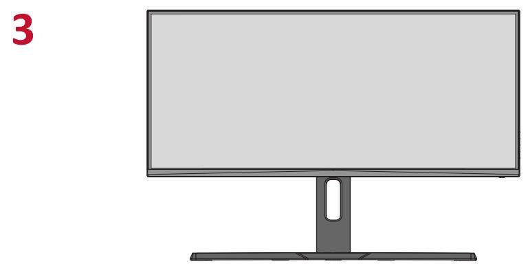 VIEWSONIC VX3418-2KPC - Installation du socle - 3
