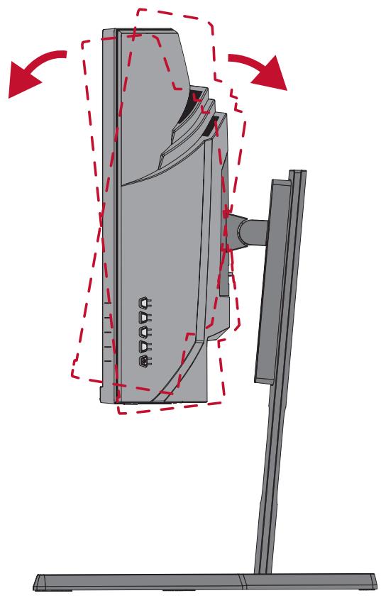 VIEWSONIC VX3418-2KPC - Réglage de l'angle d'inclinaison - 1