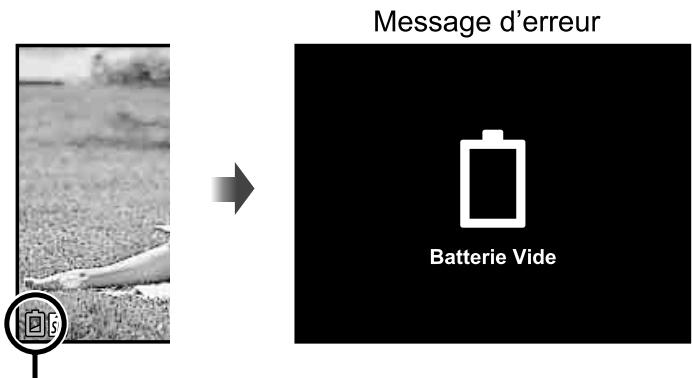 OLYMPUS SZ-16 - Quand faut-il remplacer la batterie? - 1