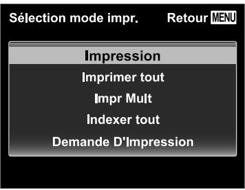 OLYMPUS SZ-16 - 11Utilisez  pour selectionner [Impression], puis appuyez sur la touche OK. - 1