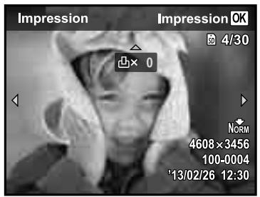 OLYMPUS SZ-16 - Réservations d'impression pour une seule photo [L] - 1