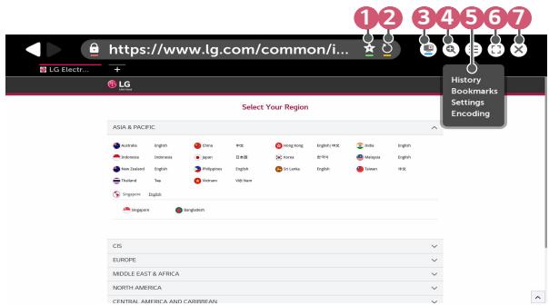 LG HU85LS - Utilisation du [Navigateur Web] - 1
