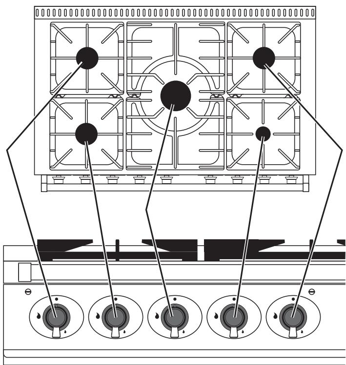 FALCON 1000 DELUXE CE025665 - Brûleurs de table de cuisson - 1