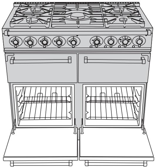 FALCON 1000 DELUXE CE025665 - Attention : Des composants accessibles risquent de revenir chauds pendant l'utilisation du grill. Eloignez les enfants de la cuisineire. - 6