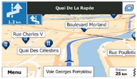 MAPPY ULTI S549 CAV EUR14 - Présentation du virage et Prochaine rue - 2