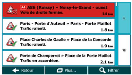MAPPY ULTI S549 CAV EUR14 - Touchez pour afficher l'écran Résumé du traffic : - 4
