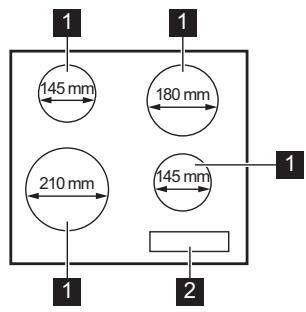 FAURE F6104iVK - Description de la table de cuisson - 1