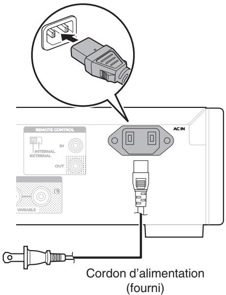 MARANTZ HDDAC1 - Connexion du cordon d'alimentation - 2