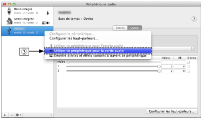 MARANTZ HDDAC1 - Paramètres du périphérique audio (Mac OS X uniquely) - 1