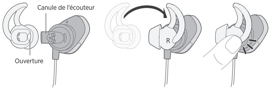BOSE REFERENCE - Changement d'embouts stayhear+ - 2