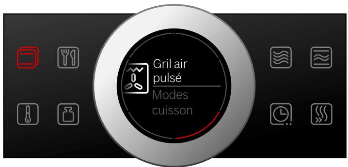 DARTY CMG6353BB1 - Réglage du mode de cuisson et de la température - 1