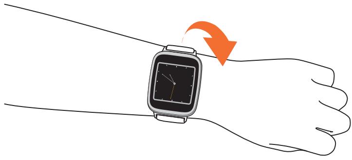 ASUS ZWATCH2 1.45 RHi LEA - Naviguer sur votre ASUS ZenWatch Allumer l'écran - 2