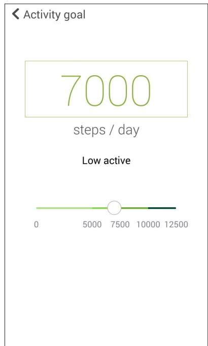 ASUS ZWATCH2 1.45 RHi LEA - Définir des objectifs d'activité - 1