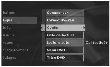 THOMSON DTH7500 - Le menu Disque - 1
