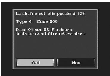 THOMSON DTH7500 - Commencez le test en appuyant sur OK - 1