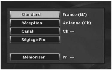 THOMSON DTH7500 - Installation manuelle des chaînes - 1