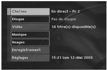 THOMSON DTH7500 - A partir d'un récepteur satellite cable - 1