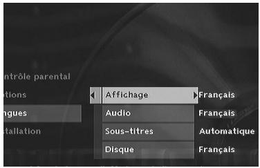 THOMSON DTH7500 - Menu Langues - 1