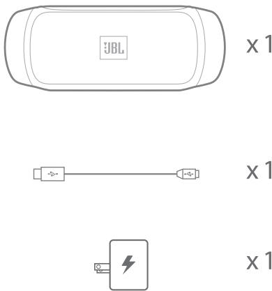JBL CHARGE 2+ NOIR - What's in the box - 1