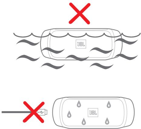 JBL CHARGE 2+ NOIR - Warning - 1
