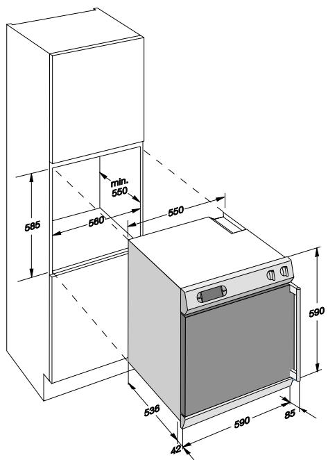 GAGGENAU EB 211-101 CG ANTHRACO - Branchement électrique : - 1