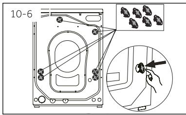 HAIER HW120-B14979 - Dismantle the transportation bolts - 6
