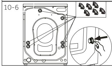 HAIER HW120-B14979 - Eliminare i bulloni di trasporto - 3