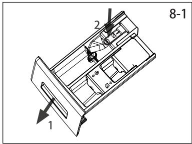 HAIER HW120-B14979 - Cleaning the detergent drawer - 1