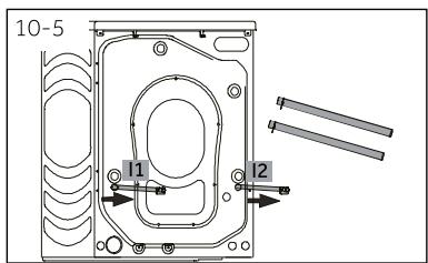 HAIER HW120-B14979 - Dismantle the transportation bolts - 5