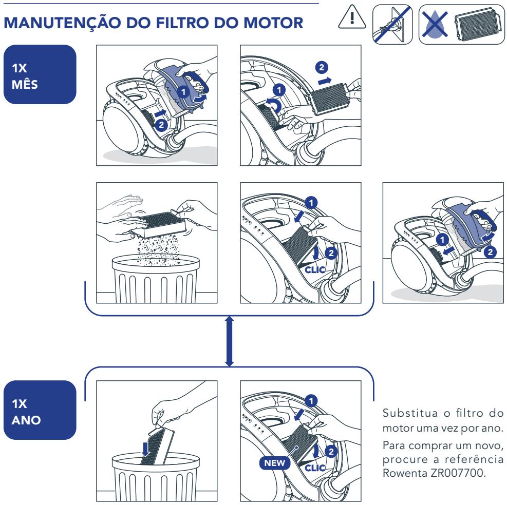 ROWENTA X7777EAR - MANUTENÇÃO DO FILTRO CICLONICO - 10