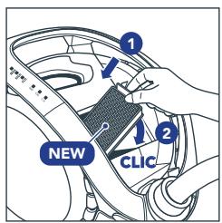ROWENTA X7777EAR - MANUTENZIONE DEL FILTRO DEL MOTORE - 10