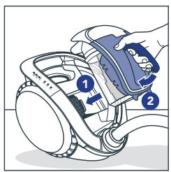 ROWENTA X7777EAR - ONDERHOUD VAN HET MOTORFILTER - 8