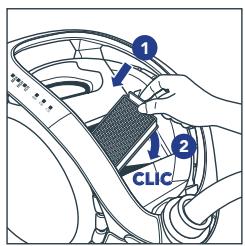 ROWENTA X7777EAR - MANUTENZIONE DEL FILTRO DEL MOTORE - 7