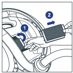 ROWENTA X7777EAR - MANUTENZIONE DEL FILTRO DEL MOTORE - 5