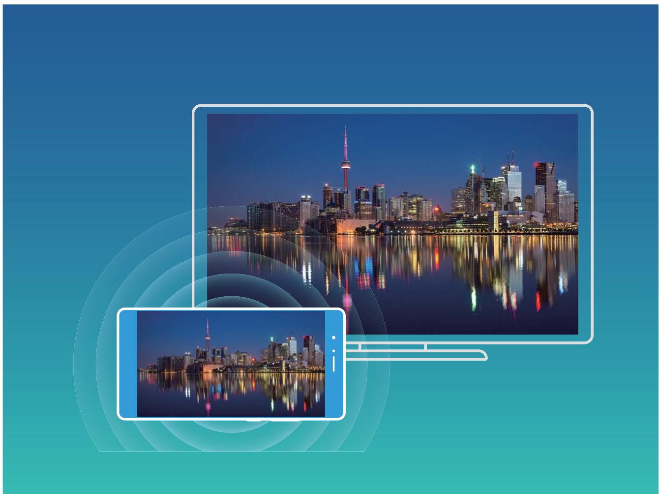 HUAWEI P Smart Bleu 4389310 - Multi-écrans : partager le contenu de votre apparéil sur un écran plus grand - 1