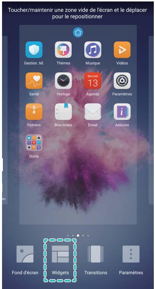 HUAWEI P Smart Bleu 4389310 - Gérer les widgets de votre écran d'accueil - 1