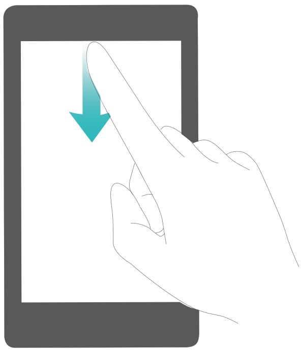 HUAWEI P Smart Bleu 4389310 - Ouvrir le panneau de notifications pour obtenir des informations importantes - 1