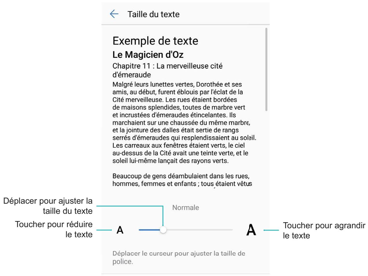HUAWEI P Smart Bleu 4389310 - Changer les paramètres d'affichage - 1