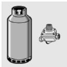 SMEG SE 193 ANE1 NOIR - Branchement au gaz butane-propane - 1