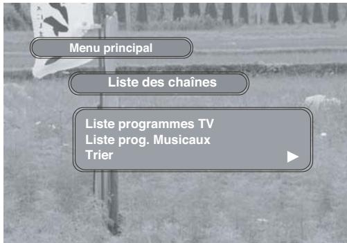 THOMSON DTH-714DVB - Définir la liste des chaînes - 2
