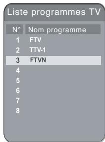 THOMSON DTH-714DVB - Prévisualisation des chaînes - 1
