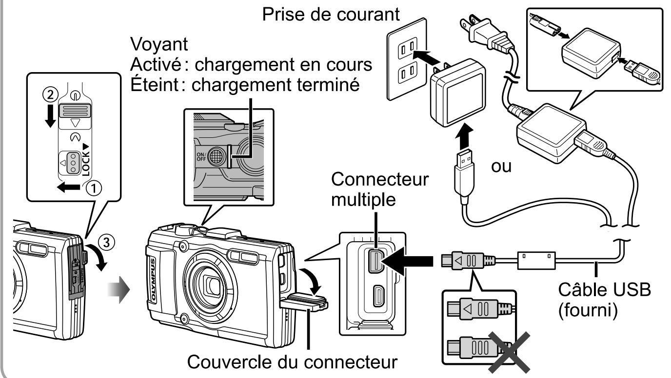 OLYMPUS TG-3 - Charge de la batterie - 1
