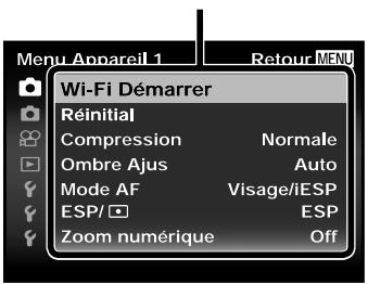 OLYMPUS TG-3 - Appuyez sur la touche MENU. - 3
