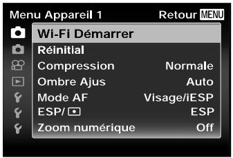 OLYMPUS TG-3 - Appuyez sur la touche MENU. - 1