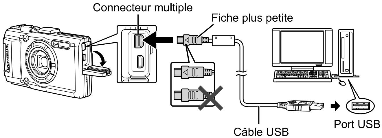 OLYMPUS TG-3 - Connexion de l'appareil photo - 1