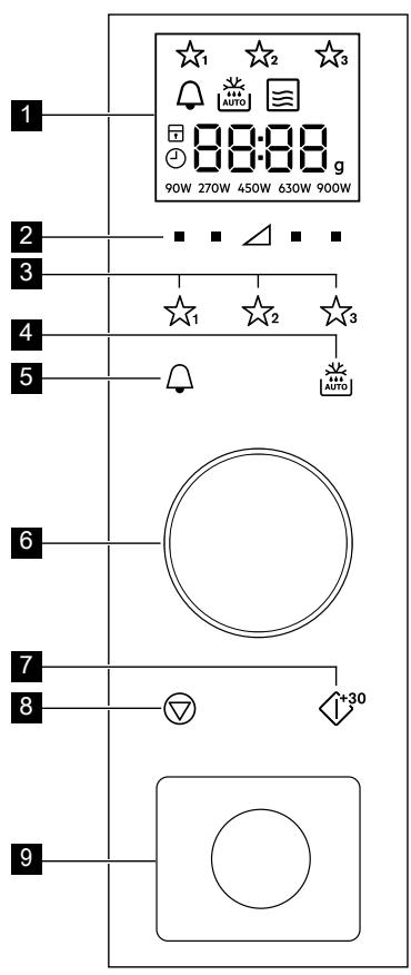 S MAROUE MBE2658S - Bandeau de commande - 1