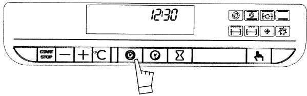 DE DIETRICH DOP 100 - b) Remise à l'heure de l'horloge - 2