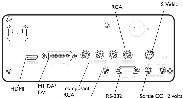 INFOCUS IN 81 NOIR - Connecteurs Vidéo - 1